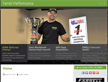 Tablet Screenshot of farrellperformance.com